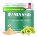 Amla Powder & Green Tea Superfood Sufood Suplement, 20x Ultra berkonsentrasi Amla, Antioksidant Dukungan, Dibuat dengan Oolong Tea dan Indian Goseberry, Organik, Vegan, Classic Flavor, 90 Servings