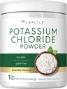 Carlyle Potassium Chloride Powder Tambahan 16 oz 124; Makanan Tingkat 124; Garam Pengganti 124; Vegan, Vegetarian, Non- GMO, Gluten Bebas