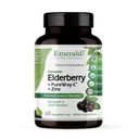 EMERALD LABS Elderberry Plus - Digeptical & Imune Dukungan dengan Ekstrak Elderberry Eropa, Vitamin C sebagai PureWay-C & Albion Cherid Zinc - Vegan & Gluten- Free - 60 Vegetable Capsules (30- Day Supply)