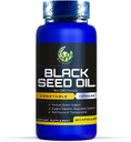 Kasule Minyak Benih Hitam, Non- GMO, Vegan, Halal, Cold- Menekan, Premium Kualitas, 100% Liquid Pure Blackseed Oil Capsules, 60 Count, 100mg per Serving