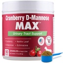 Cranberry D Mannose MAX- Dog Urinary Trakte (UT) Health, Bladder and Kidney Supplemen - UTI Bladder Control for Dogs-Granules (90 Doses)