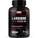 Force Factor L-Arginine Nitric Oxide Suplemen dengan BioPerine untuk membantu Membangun Muscle dan Dukung Kekuatan Darah Flow, Sirkulasi, Pengiriman Nuklir, dan Pumps, L-Arginine 300mg, 150 Capsules