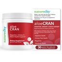 NatureCity AloeCran - Pure Aloe Vera Blend with Cranberry Powder Suplement - Sugar Free Fiber Combo for Digetical and Urinary Health - Gut & Metabolic Health Support - 30 Days of Suppply