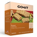 Bar Pengganti Kesehatan GO4IT Meal, Bar Nutrisi Protein Tinggi, Serat Tinggi, Kalori LOW, KETO ramah, Onthe- go, WlighLoss Food Bar, 7 / Box - (Peanut)