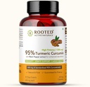 Curcumin (95%) dengan Ekstrak Pepper Hitam (untuk penyerapan Lebih Baik), 1300mg, untuk Imunitas, Joints Health 124; 60 Veg Capsules, 650 Mg Masing-masing