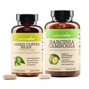 Naturewise Green Coffee Bean 800mg dan Garcinia Cambogia 180 Capsules Weight Goals Support