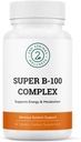 Kompleks Super B-100 - Potency B Tinggi Vitamin Kompleks dengan B-6, B-12, Folate, Niasin, Biotin, Cholin, Inositol dan PABA untuk Energi, Metabolisme, Otak dan Dukungan Nerve