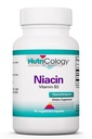Nutricology Tambahan Niasin - Vitamin B3 untuk Pria & Perempuan, Niasin dengan Flush, Nicotcical Acid, NAD, 250mg Vegetarian Capsules - 90 Count