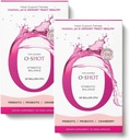 O-Shot 2 Pack Vegan Probiotic Vaginal + Prebiotic for Women, Cranberry Extract, Chicory Root, Vaginal pH, Tract Urinary, Divalry, Bloating, Non Dairy, Non GMO, Gluten Free, 60 Vege- Capsules