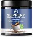 Slippery Elm, Organic Slippery Elm Bark Powder dengan L- Glutamine, DGL, Chamomile, Aloe Vera, Fennel, Marshmallow, Herbs Natural untuk Soat & Digetives Support, 40 Pelayan