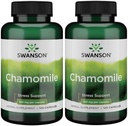 Swanson Chamomile Stress Dups - Made with German Chamomile Flower - Herbal Supplement to Prompres Stress, Relaxation and Sleep Dups - Membantu Easy Body and Mind - (120 Kapsul), 2 Pack