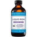 Besi Popper Vitamin, BlackBerry Vanilla Flavored, Mudah Absorbed, Non Constipating, Produksi Energi Imune Dukungan (8 Cairan Cakram)