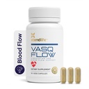 Xtendlife VasQFlow Nitric Oxide Booster - untuk Circulation, Blood Flow, Heart & Muscle Support-with Red Spinach Extract & Aged Garlic - 1 Bulan Suppply (90 Count)