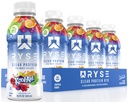RYSE Clear Protein Drink - Kool- Aid Tropical Punch - 100 Calories, 22g Whey Isolate Protein Shake, Sugar- Free, 0g Fat & Lactoe- Free - Refreshing-To Beverage - 16.9 fl oz Botol (12- Pack)