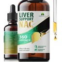 Dukungan untuk NAC 360 Pertahanan - Liquid Liver Health dengan NAC, Milk Thistle, Dandelion, Chicory, Turmeric, Chanca Piedra, Beet Root & Zinc - Mendukung Detox Liver, Cleanse & Cellular Kesehatan - 4 Fl Oz