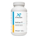 XYMOGEN MedCaps T3 - Thyroid Dukung Formula dengan Vitamin + Herbs - Selenium, Zinc, Vitamin E + C, Ashwagandha, Guggul Ekstrak, dan Iodine Suplemen (120 Capsules)