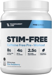 Lab Transparent Stim- Free Pre-Workout - Caffeine & Stim Free Pre Workout Powder untuk Pria dan Wanita dengan Beta Alanine Powder, Citrulline Malate, & elevATP