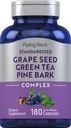 Benih Jeruk Batu Piping, Peteh Hijau & Pine Bark Kompleks 124; 180 Capsules 12.4; Ekstraksi Standardisasi 124; Non GMO, Gluten Free Suplemen