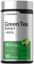 Horbäach EGCG Green Tea Extract Pills 124; 180 Capsules 124; Max Potency 14; Non-GMO & Gluten Free Suplemen