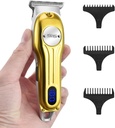 DSP Rimmer Beard for Men, Cordless Hair Clipper, Facsal Hair Rimmer for Beard & Mustache Rimming, Professional Haircut Kit for Men Rechargable LED Tampilan (Emas)
