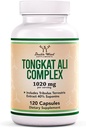 Tonkat Ali - 100mg (2 Bulan Supply) - Kesehatan Pria - 200: 1 Ekstrak (Longjack) Eurycoma Longifolia, dengan 20g Tribulus Terrestri (Pihak Ketiga Diuji) oleh Double Wood