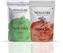 Aset of Aloe Vera Powder & Hibiscus Powder = 124; 227g Each 124; Murni & Natural 124; Free From Chemical & Preservatives