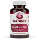 D MANNOSE with Cranberry Extract & Vitamin C - Urinary Trakt UT Cleanse & Bladder Health - Protects Against Urinary Tract Inflection UTI - Natural Heally Flush & Detox Ipurities H24; 60 Veg Capsule