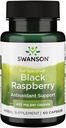 Swanson Black Raspberry - Suplemen Herbal Memproyeksikan Dukungan Kelahiran Overall - Sumber Alam Flavonoid & Vitamin C - (60 Capsules, 425mg Masing-masing)