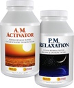ANDREW LESSMAN A.M. Activator and P.M. Relaxation Kit - 30 Capsules Each - A.M Activator Promodes Energy and Fat Metabolisme Sementara Relaksasi P.M. Envouges a Restful Night 's Sleep