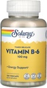 Solaray B 6 Dua Tahap Rilis, 100mg, 60 Cacah
