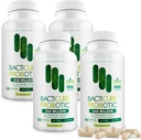 Baticure Probiotic 240 Capsules 124; Progities Suplement w / High CFU Formula for Men & Women & Women 124; Pregetical Enzymes for Divalry & Gut Health, Vaginal Health, Colon Cleanse, Immune Support
