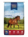 Triple Crown Golden Ground Flax, Flax for Horses, Flaxseed for Horses, Omega 3 Equine Suplemen, 25 pon