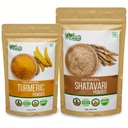 ORGANIC ZING Shatavari 454g & Turmeric Powder 1115g