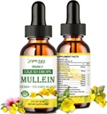 Mulein Drops for Lungs, Lung Detox & Cleanse for Smoker, Organic Mullein Extract for Lungs w.