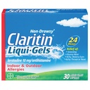 Claritin Liqui- Gels 24 Hour Allergy Relief, Non-Drowsy Allergy Medicine, Loratadine Antihistamin Capsules, 30 Count