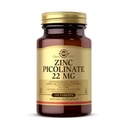 Solgar Zinc Picolinate 22 mg, 100 Tablet - Promotes Healthy Skin - Support Immune System, Normal Taste & Vision - Antioksidant - Non-GMO, Vegan, Gluten Free, Kosher - 100 Servis