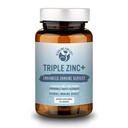 Triple Zinc Lozenges - 3 Forms dari Biovailable Zinc Glycinate, Zinc Citrate, Zinc Aspartate - Zinc Ammune Suplemen Echinacea, Slippery Elm, OPC, Vitamin C, Sucanat Honey