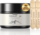 Shilajit Pure Himalaya Shilajit Organik untuk Pria dan Wanita Shilajit Supppplasi Resin dengan Organik Ayurvedic Berbaur di Potensi Tinggi untuk Energi, Kekuatan Boost & Ammune Dukungan (50 Grams)
