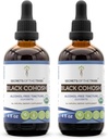 Rahasia Suku Hitam Cohosh USDA Organik 124; Alcohol-Extract Bebas, Tinggi Potency Herbal Drops 124; Dibuat dari 100% Certified Organik Black Cohosh (Cimicifuga Racemosa) Dried Root 2x4 oz