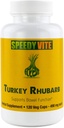 SpeedyVite ® Turkey Rhubarb Formula 124; Support Bowel Fungsi * Clone Detox dan Cleanse Formula 124; Contains Cascara Sagarda, Senna, Psyllium, Aloe Vera, Slippery Elm dan More (1x 120 Veg Caps)