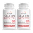 Myo- Inositol & D-Chiro Inositol Suplemen Perempuan - Ideal 40: 1 Rasio - Dukung Keseimbangan Hormone & Fertilitas & Ovarian Kesehatan - Kasuli Powder Vegan - 60- Hari