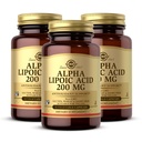 Solgar Alpha Lipoic Acid 200 mg, 50 Vegetable Capsules (Paket 3) - Dukungan Antioksidant - Membantu Glutathione Recycle, Vitamin C & E, CoQ-10