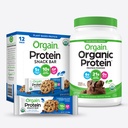 Orgain Vegan Organik Powder dan Protein Bars Bundle (2.03lb + 12 Hitung)