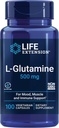 Hidup Extension Creatine Capsules 120 Count & L- Glutamine 500mg 100 Capsules Bundle for Muscle Health