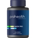 ProHealth NADH Pro - Boost NAD + (25 mg, 60 Fast-Acting lozenges) Boost Energy, Memory and Focus 124; Mood Dukung 126; Antioksidant 124; ATP Produksi