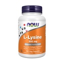 Now Foods Supplemen L- Lysine (L- Lysine Monohydrochloride) 500 mg, Acid Amino, 100 Veg Capsules