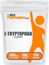BulkSuplements.com L- Tryptophan Powder - tryptophan Suplement, Amino Acid Suplement - Gluten Free, 500mg per Serving, 100g (3.5 oz) (Paket 1)