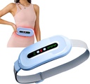 Portable Cordless Heating Pad for Period Cramps, Fast Haating Pad with 3 Heat Levels and 3 Massage Modes, Back Pain Relief Menstrual Belt for Women (Blue)