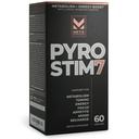 Pyro Stame 7 Metabolisme Booster Fat Loss Dukung Energy Boost - Once- A- Day Thermogenic with Teacrine for Focus, Appetite Control, Muscle Toning, and Mood Control (60 Capsules)