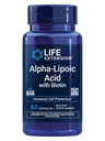 Ekstensi Hidup Alfabet-Lipoic Acid dengan Biotin, untuk Perlindungan Sel, antioksidan Universal untuk Kesehatan Liver & Nerve, Gluten- Bebas, Non- GMO, 60 Capsules